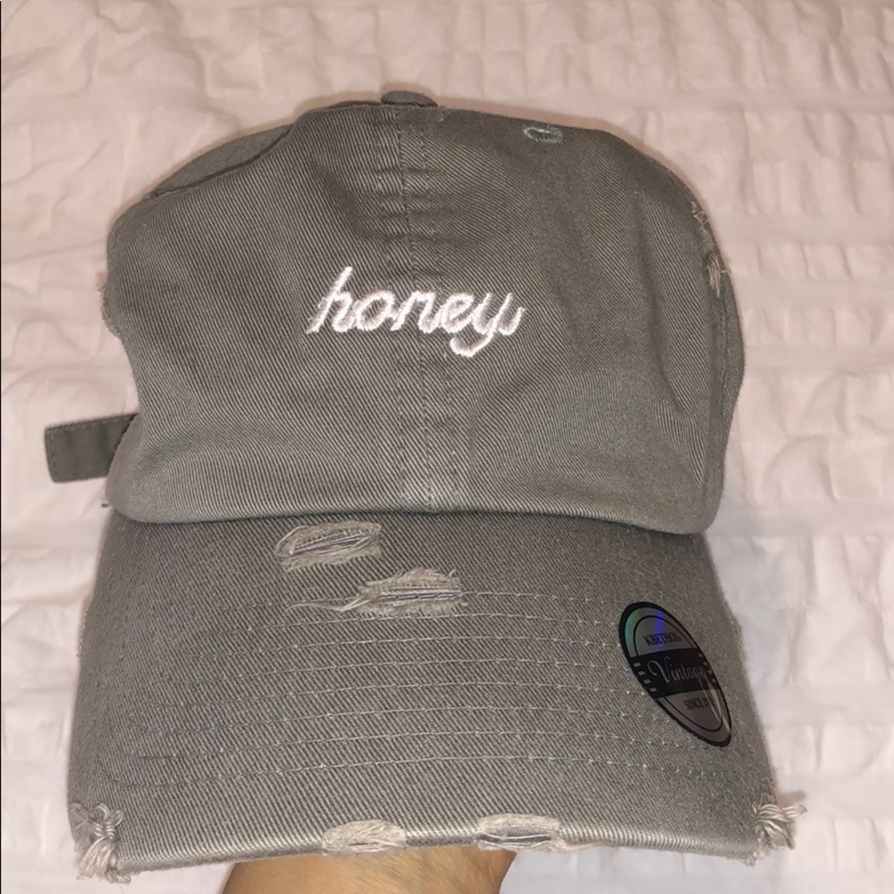 Navy green vintage hat